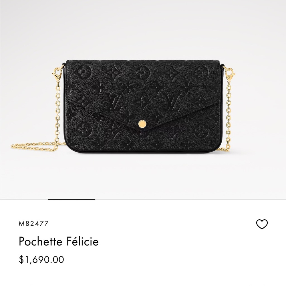Louis Vuitton Pochette Félicie in Black